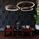 Гипсовая 3D Панель HEXAGON TEMPLE варинант исполнения - 1 | Loft Concept в Брянске