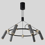 Люстра круглая с 9-ю цилиндрическими плафонами на магнитном креплении Bronze Concert варинант исполнения - 2 | Loft Concept в Брянске