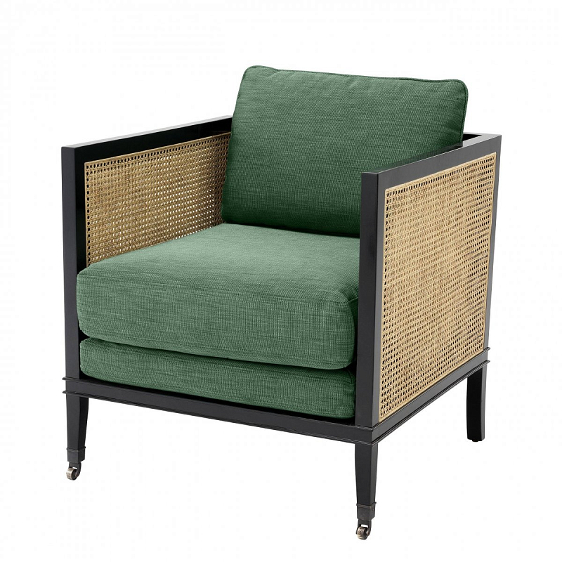 Кресло Eichholtz Chair Lauriston Зеленый Черный Кресло Eichholtz Chair Lauriston Зеленый Черный в Брянске | Loft Concept