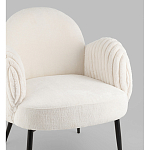 Полукресло Wave Stripes букле белый варинант исполнения - 2 | Loft Concept в Брянске