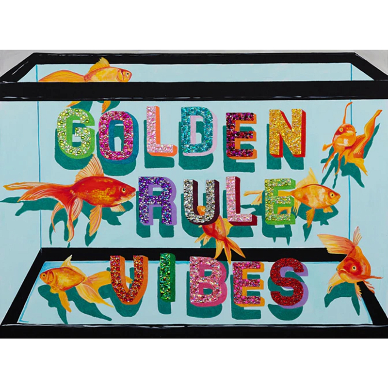 Картина Golden Rule Vibes Мульти Картина Golden Rule Vibes Мульти в Брянске | Loft Concept