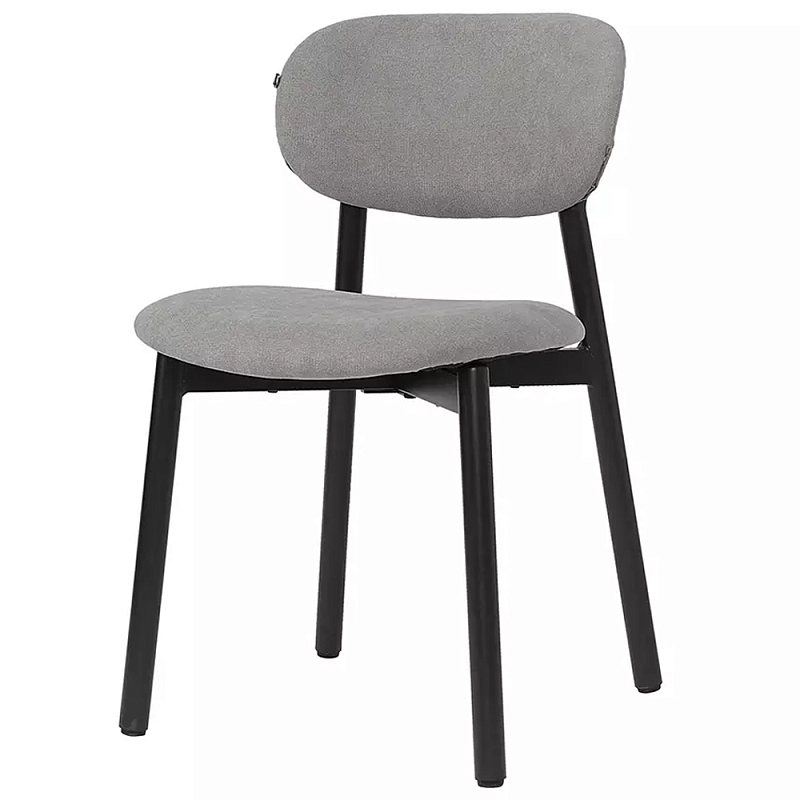Стул с мягким сиденьем и спинкой Chair with Soft Seat and Back Кремовый Серый Стул с мягким сиденьем и спинкой Chair with Soft Seat and Back Кремовый Серый в Брянске | Loft Concept