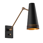 Бра черного цвета с конусным металлическим плафоном Alora варинант исполнения - 1 | Loft Concept в Брянске
