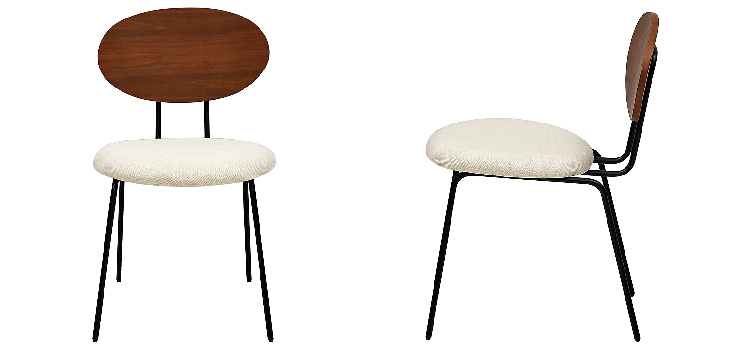 Стул на металлических ножках с деревянной спинкой Ram Loft Chair - Loft-Concept в Брянске