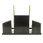 Настольный письменный набор из мрамора и змеевика с гербом России Marble Accessory варинант исполнения - 4 | Loft Concept в Брянске