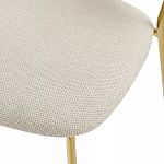 Стул барный широкой полукруглой спинкой на золотистых ножках Chair Smooth Shapes варинант исполнения - 6 | Loft Concept в Брянске