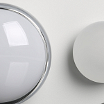 Бра овальной формы белого цвета с 2-мя лампами Lunar Pebbles варинант исполнения - 7 | Loft Concept в Брянске