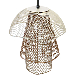Подвесной светильник Beige Gold Mesh Tube Lampshade Hanging Lamp варинант исполнения - 4 | Loft Concept в Брянске