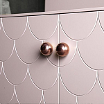 Дизайнерский комод розовый с фактурным фасадом Tiles варинант исполнения - 2 | Loft Concept в Брянске