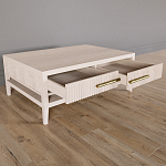 Кофейный стол Primo с двумя ящиками Светлый дуб варинант исполнения - 8 | Loft Concept в Брянске