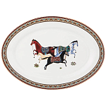 Сервиз обеденный из фарфора с изображением лошадей на 6 персон 23 предмета Porcelain Horse Set  варинант исполнения - 4 | Loft Concept в Брянске