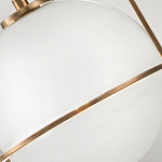 Подвесной светильник с белым плафоном в форме шара в арочной подвеске Hinkley варинант исполнения - 18 | Loft Concept в Брянске