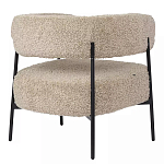 Кресло полукруглое мягкое с буклированной обивкой Armchair with Boucle Upholstery варинант исполнения - 1 | Loft Concept в Брянске