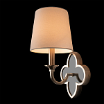 Бра с белым текстильным абажуром и фигурным основанием с зеркальной вставкой Vitorino варинант исполнения - 21 | Loft Concept в Брянске