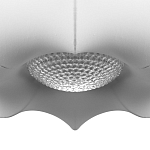 Подвесной светильник с белым фигурным абажуром и мягкими волнистыми краями Cloud Motion  варинант исполнения - 6 | Loft Concept в Брянске