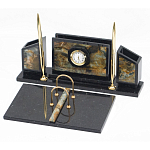 Настольный письменный набор из камня офиокальцит и змеевик Successful Leader варинант исполнения - 2 | Loft Concept в Брянске