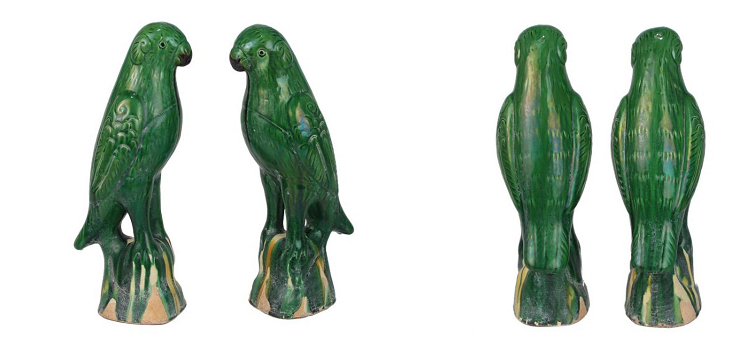 Статуэтка Green Parrot Porcelain Статуэтка Green Parrot Porcelain - Loft-Concept в Брянске