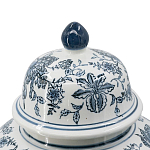 Ваза с крышкой и бело-синим цветочным узором Blue & White Ornament  варинант исполнения - 3 | Loft Concept в Брянске