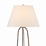 Торшер с конусовидным тканевым абажуром и фактурным каркасом Industrial Profile варинант исполнения - 2 | Loft Concept в Брянске