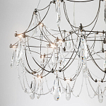 Люстра с каркасом из тонких металлических нитей и хрустальными подвесками Crystal Metal Threads Chandelier 60 варинант исполнения - 4 | Loft Concept в Брянске