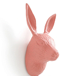 Настенный крючок в виде зайца Hare Wall Hook Pink варинант исполнения - 2 | Loft Concept в Брянске