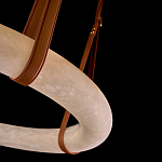 Люстра в форме обруча из натурального камня Minerals of Light варинант исполнения - 3 | Loft Concept в Брянске