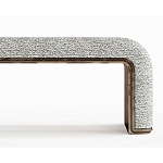 Банкетка Forli с элегантными латунными вставками  варинант исполнения - 2 | Loft Concept в Брянске