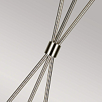 Торшер на трех тонких перекрещенных ножках с белым конусным абажуром из льна Feiss варинант исполнения - 7 | Loft Concept в Брянске