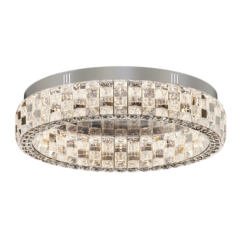 Потолочный светильник Castello 3000К 24Вт Хром Прозрачный в Брянске | Loft Concept 