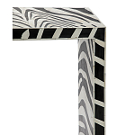 Консоль Дизайнерская Kenya Console ZEBRA Bone Inlay black варинант исполнения - 2 | Loft Concept в Брянске
