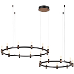 Люстра подвесная с цилиндрическими плафонами на двух круглых подвесах  Arnaut Light варинант исполнения - 4 | Loft Concept в Брянске