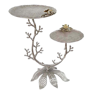 Столик с двумя круглыми столешницами на соновании виде изогнутых ветвей Forest Fairy Tale