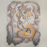 Тканый вручную монументальный настенный гобелен Soft Inception варинант исполнения - 3 | Loft Concept в Брянске