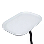 Столик приставной с прямоугольной серой столешницей Steel Stable Table варинант исполнения - 4 | Loft Concept в Брянске