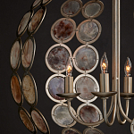 Люстра в форме шара с декором из круглых декоративных элементов Bright Shell Discs варинант исполнения - 4 | Loft Concept в Брянске