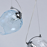 Люстра линейная с 5-ю разноцветными стеклянными плафонами Kaleido варинант исполнения - 8 | Loft Concept в Брянске