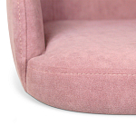 Банкетка пыльно-розовый велюр со спинкой и подлокотниками на 4-х деревянных ножках Aurora Pink варинант исполнения - 4 | Loft Concept в Брянске