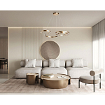 Люстра подвесная светодиодная в виде волнообразной ленты Ribbon Vortex варинант исполнения - 26 | Loft Concept в Брянске