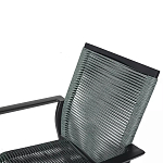 Стул темно-серый с высокой плетеной спинкой и сиденьем Braided Strength варинант исполнения - 8 | Loft Concept в Брянске