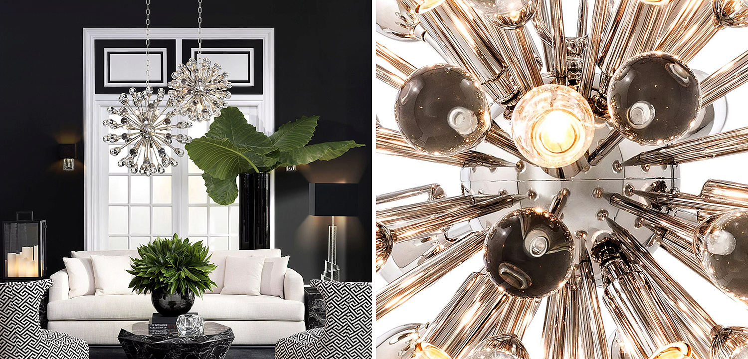 Люстра Eichholtz Chandelier Anto S Nickel - Loft-Concept в Брянске