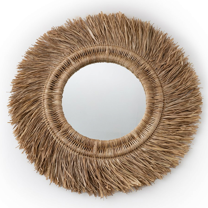 Зеркало из ротанга и сизаля WICKER MIRROR 100 Коричневый в Брянске | Loft Concept 