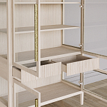 Витрина Primo со стеклянными фасадами и буфетом шпон Светлый дуб варинант исполнения - 7 | Loft Concept в Брянске