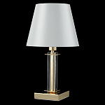 Настольная лампа с белым тканевым абажуром в форме конуса Laurent варинант исполнения - 8 | Loft Concept в Брянске