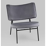 Мини-кресло District Lounge велюр серый варинант исполнения - 1 | Loft Concept в Брянске