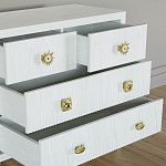 Бельевой Комод с 4 ящиками Elsa Dreams White варинант исполнения - 3 | Loft Concept в Брянске