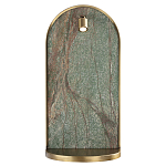 Настенный светильник зеленого цвета с бронзовой рамкой овальной формы с полкой Herbarium  варинант исполнения - 2 | Loft Concept в Брянске