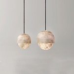 Подвесной светильник светодиодный с плафоном сферической формы Stone Helios варинант исполнения - 2 | Loft Concept в Брянске