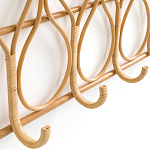 Настенная вешалка из ротанга Wila Wall Hanger L варинант исполнения - 5 | Loft Concept в Брянске