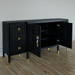 Большой Комод-буфет Elsa Dreams Black с ящиками варинант исполнения - 5 | Loft Concept в Брянске