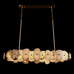 Подвесной светильник с фигурными элементами из белого алебастра Cryptocrystalline Stone варинант исполнения - 4 | Loft Concept в Брянске